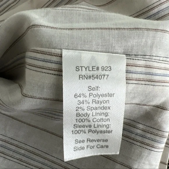 CABi Barrister Tweed Ruched 3/4 Sleeve Womens Blazer Style 923  Brown Size 8 - Picture 9 of 12